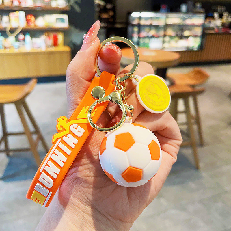 Llavero creativo de acrílico de la serie del fútbol al por mayor